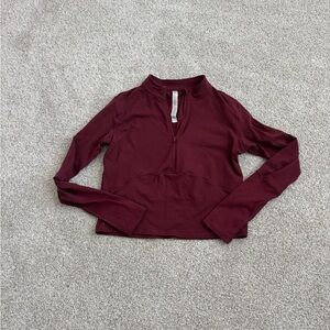 CRZ YOGA cropped quarter zip